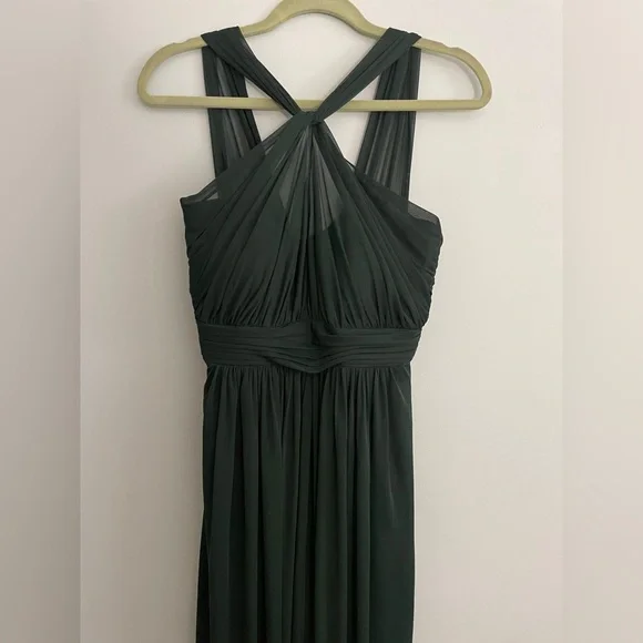alfred sung halter dress ALFRED SUNG D761 HALTER WITH THIGH SLIT MIDNIGHT E31 DRESS GOWN sz 6